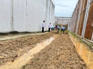 Lapas Narkotika Langsa Garap Lahan Produktif di Area Brandgang