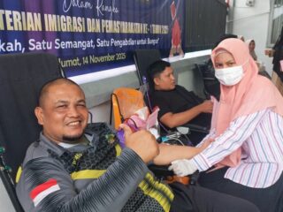 Donor Darah Warnai Peringatan Hari Bakti Kemenimipas di Lapas Langsa 
