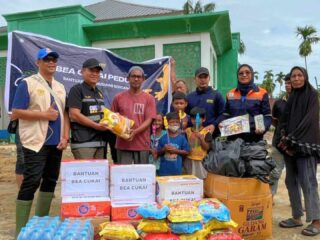 Relawan Bea Cukai Salurkan Bantuan di Sejumlah Titik Aceh Tamiang dan Langsa