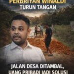 Saat Negara Diam, Aktivis Bergerak, Ketua Elang 3 Hambalang Riau Perbriyan Winaldi Timbun Jalan Rusak Kampar Pakai Uang Pribadi
