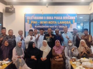 Berkah Ramadhan, Rajutan Silaturahmi PWI dan IKWI Kota Langsa Gelar Bukber