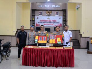 Polres Langsa Ringkus Empat Kurir Sabu Beserta BB 2.039 Gram