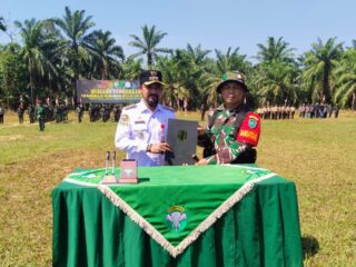 Kodim 0104 Aceh Timur Resmi Buka TMMD Reguler Ke-128 di Desa Alue Canang