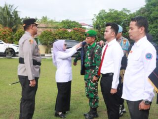 Berbagai Elemen Berjembatan, Apel Satgas Anti Narkoba Kabupaten Kampar Digelar