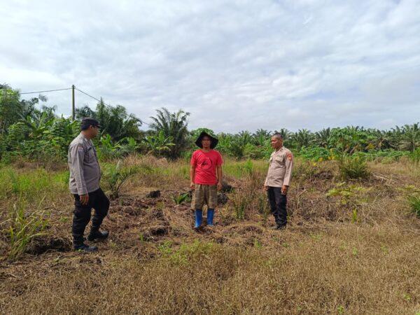 Wujudkan Swasembada Pangan, Polsek Tapung Cek Lahan untuk Tanam Jagung Pipil