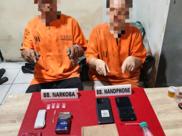 Polres Kampar Tangkap Sepasang Kekasih, Miliki Sabu-sabu