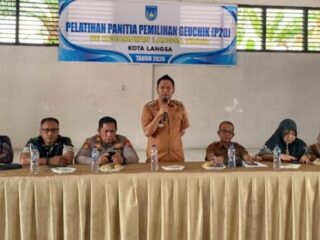 Camat Langsa Timur Buka Pelatihan P2G Tingkat Gampong 