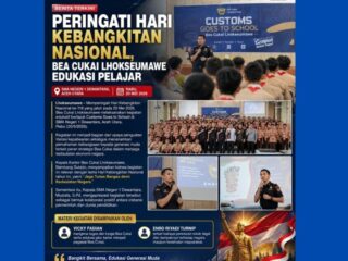Peringati Hari Kebangkitan Nasional, Bea Cukai Lhokseumawe Edukasi Pelajar