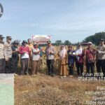 Kapolsek Siak Hulu Bersama Kelompok Tani Karya Mandiri Panen Jagung Pipil Kuartal II 2 Ton di Pandau Jaya