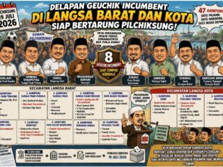 Delapan Mantan Geuchik di Langsa Barat dan Kota Siap Bertarung Pilchiksung 
