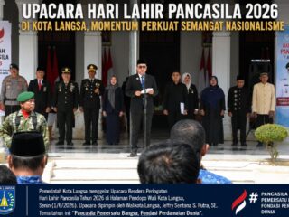 Momentum Perkuat Semangat Nasionalisme, Pemko Langsa Gelar Upacara Peringatan Hari Lahir Pancasila 