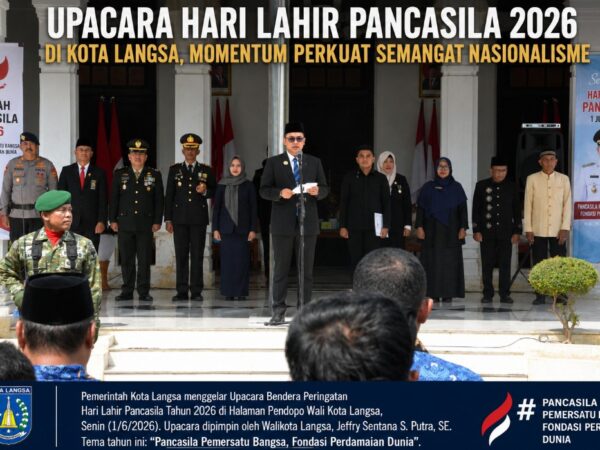 Momentum Perkuat Semangat Nasionalisme, Pemko Langsa Gelar Upacara Peringatan Hari Lahir Pancasila 