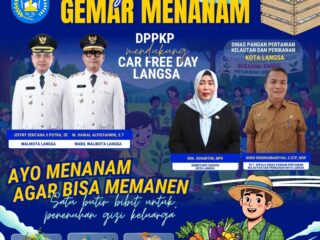 Dukung Car Free Day, DPPKP Kota Langsa Bagikan Bibit Unggul dan Pamerkan Produk Pertanian Lokal