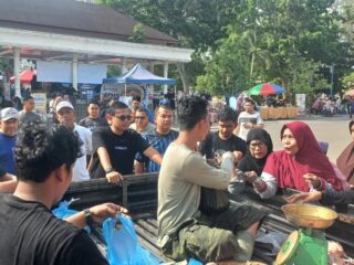 Masyarakat Antusias Serbu Pangan Murah DPPKP Kota Langsa di Car Free Day