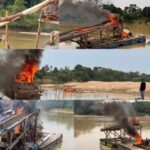 Tertibkan Aktivitas PETI di Sungai Kuantan 31 Rakit Dimusnahkan oleh Polsek Cerenti