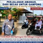 Naik Becak dari Kampanye hingga Pelantikan, Robby Rubianto Komit Bangun Gampong Jawa 