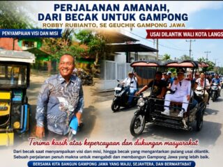 Naik Becak dari Kampanye hingga Pelantikan, Robby Rubianto Komit Bangun Gampong Jawa 