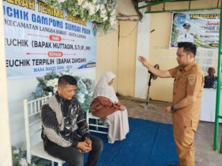 Sertijab Geuchik Sungai Pauh, Andre Isvani Ajak Warga Perkuat Persatuan untuk Membangun Gampong