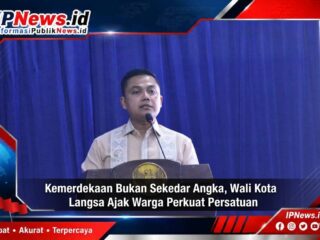 Wali Kota Langsa Jeffry Sentana S Putra SE.