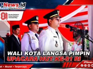 Wali Kota Langsa Pimpin Upacara HUT ke-81 RI