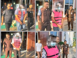 Kejari Langsa Tahan Empat Tersangka Dugaan Tindak Pidana Korupsi