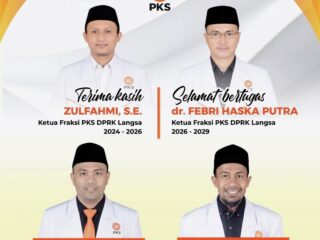 Kaderisasi Bergulir, dr. Febri Haska Putra Nahkodai Fraksi PKS DPRK Langsa