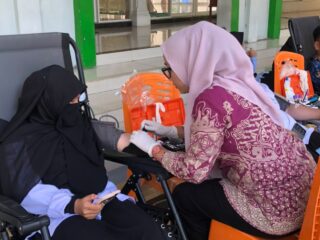 KSR-PMI IAIN Langsa Gelar Donor Darah dan Tanam Pohon dalam GMSPL Jilid II