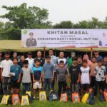 Rangkain HUT TNI ke-81, PT CMN Hadirkan Senyum dan Layanan Kesehatan Gratis di Tengah Gerimis