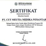 PT CMN Raih Penghargaan BPJS Kesehatan, Bukti Konsistensi Dukung Program JKN di Langsa